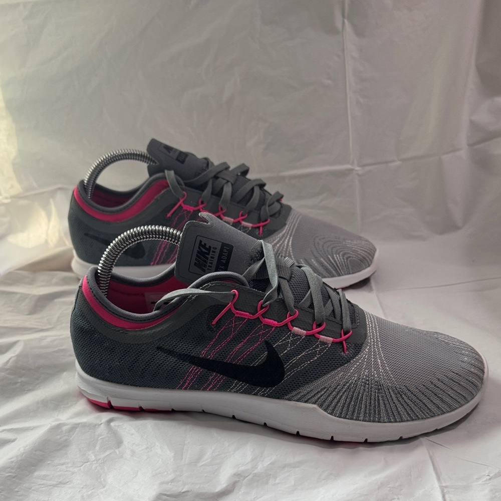 Nike Trainig Flex Adapt Gray and Pink Athletic Shoes